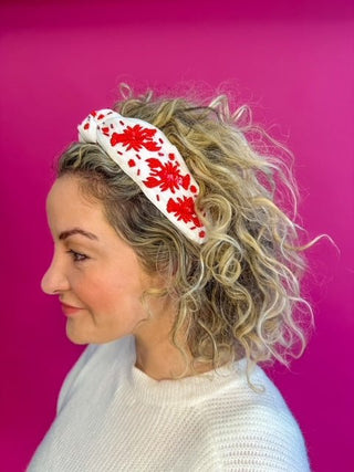 Sequin Crawfish Headband - White - Boutique Bella BellaHair Accessories