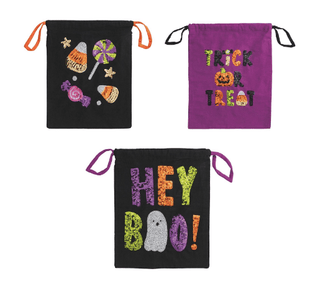 Sequin Halloween Treat Pillowcases - Assorted - Boutique Bella BellaHalloween