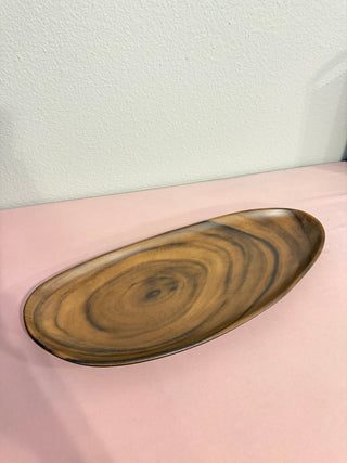 Sequoia Wood Organic Shape Tray - 17.5"x7.25" - Boutique Bella BellaServing Tray
