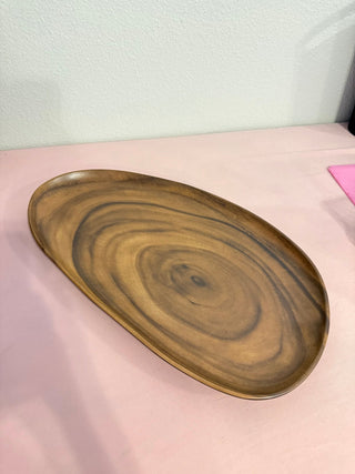 Sequoia Wood Organic Shape Tray - 19.5"x11.25" - Boutique Bella BellaServing Tray