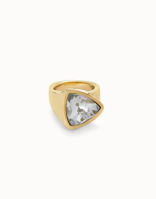 Ser Camaleonica - Triangular ring with green crystal - Boutique Bella BellaRing