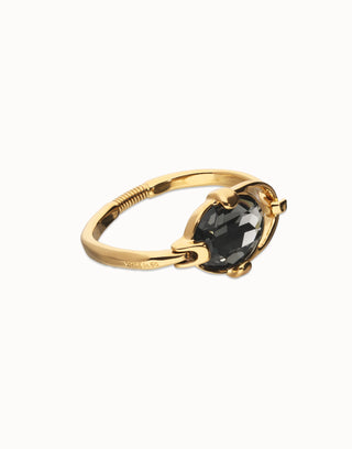 Ser Deslumbrante - Bangle bracelet with gray oval crystal - Boutique Bella BellaUno de 50 - Bracelet