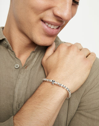 Ser Imparable - Beaded stretch bracelet with a skull - Boutique Bella BellaBracelet