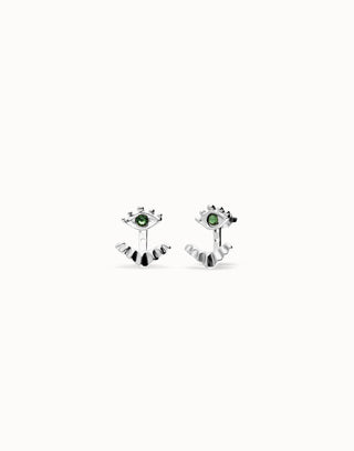 Ser Intuitiva - Eye - shaped stud earrings with verde crystal - Boutique Bella BellaEarrings