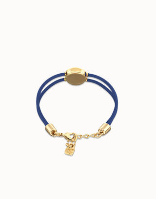 Ser Intuitiva September - Double blue leather birthstone bracelet with eye - Boutique Bella BellaUno de 50 - Bracelet