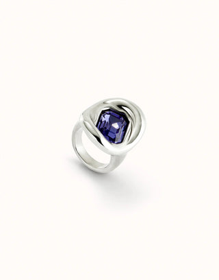 Ser Valiente - Ring with Purple crystal - Boutique Bella BellaUno De 50 - Ring