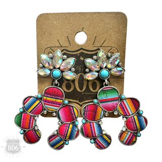 Serape horseshoe earring - Boutique Bella BellaEarrings