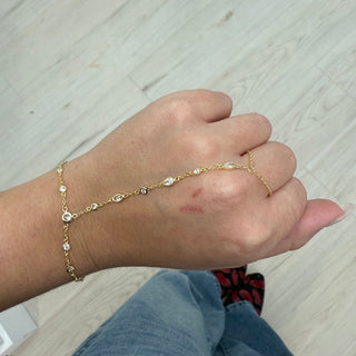 Seraphine CZ Hand Chain Bracelet - Boutique Bella BellaBracelet