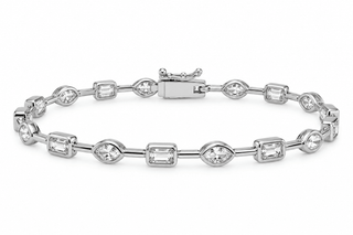 Serena Bezel Tennis Bracelet - Boutique Bella BellaBracelet