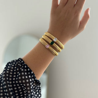 Serenity CZ Gold Bracelet - Boutique Bella Bella
