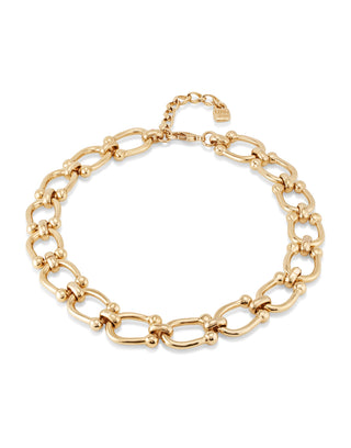 Serotonin Gold - Short link chain necklace - Boutique Bella BellaUno de 50 - Necklace