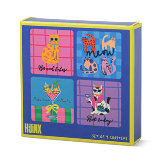 Set of 4 Coasters: The Cat Lover - Boutique Bella BellaCoasters