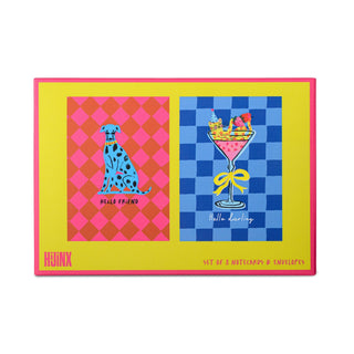 Set of 8 Note Cards: Hello Friends - Boutique Bella Bellanotecards