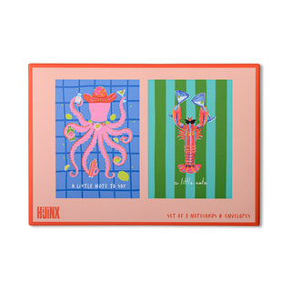 Set of 8 Note Cards: Ocean Notes - Boutique Bella Bellanotecards
