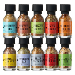 Smokehouse Bbq Gourmet Grilling Spice Set 10 Set Glass Bottle Seasonings Grill Seasoning Flavors Inc