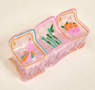 Shape Up Claw Clip - Mahjong Tiles - Boutique Bella BellaHair Clip