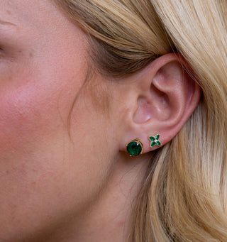 Shari Emerald Stud - Boutique Bella BellaEarring