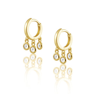 Sharron Dangle Huggie - Boutique Bella Bella