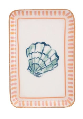 Shell Enamel Tray - Boutique Bella Bellatray