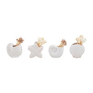 Shell Toothpick Caddy Sets - Boutique Bella Bellatoothpick holder