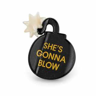 She's Gonna Blow - Bomb - Acetate Hair Claw Clip - Boutique Bella BellaClaw Clip