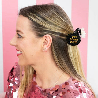 She's Gonna Blow - Bomb - Acetate Hair Claw Clip - Boutique Bella BellaClaw Clip