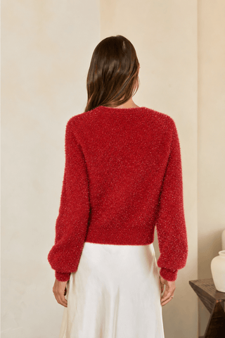 Shimmer Knit Sweater Cardigan - Boutique Bella BellaSweater