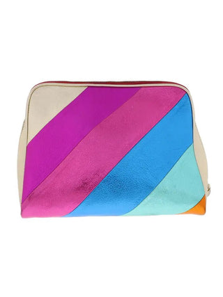 Shimmer Large Zipper Pouch - Boutique Bella BellaPurses