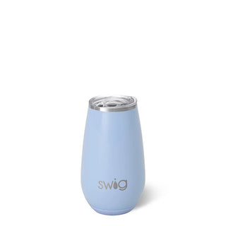 Shimmer Periwinkle Stemless Flute 6oz - Boutique Bella Bellaswig