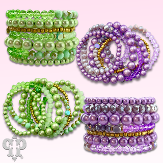 Shining bead mixed bracelet set - Boutique Bella BellaBracelets