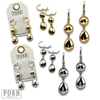 Shiny bead earring - Boutique Bella BellaEarrings
