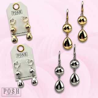Shiny bead earring - Boutique Bella BellaEarrings