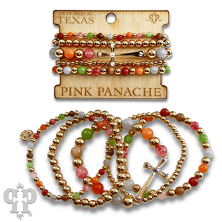 Shiny finish cross bracelet with Austrian crystals - Boutique Bella BellaBracelets
