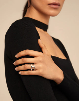 Shortcut - Double curved ring - Boutique Bella BellaUno De 50 - Ring