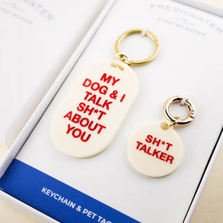 Sh*t Starter Keychain & Pet Tag Gift Set - Boutique Bella BellaGift Set