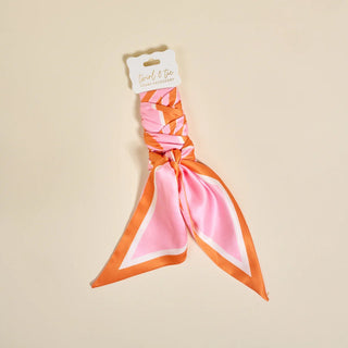 Sicily Stripes Pink Twirl & Tie Scarf Accessory - Boutique Bella BellaScarf Accessory