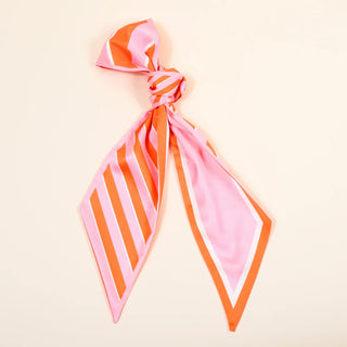 Sicily Stripes Pink Twirl & Tie Scarf Accessory - Boutique Bella BellaScarf Accessory