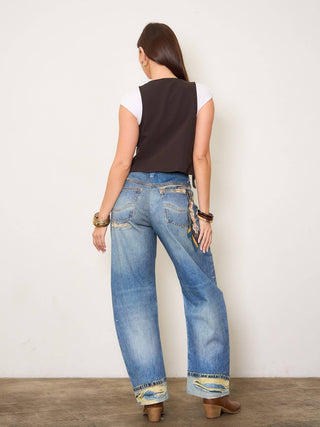 Signature Scarf Print Jeans - Boutique Bella BellaJeans
