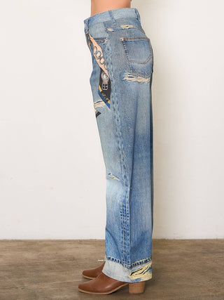 Signature Scarf Print Jeans - Boutique Bella BellaJeans