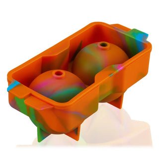 Silicone 2.25" Ice Sphere Mold in Colored Marble - Boutique Bella Bellaice mold