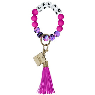 Silicone Beaded Bracelet Key Chain - Dream - Boutique Bella BellaKey Chain