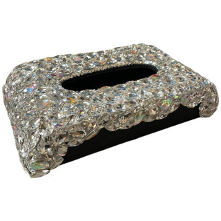 SILVER AB CRYSTAL TISSUE BOX - Boutique Bella Bellatissue box