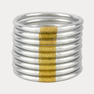 Silver All Weather Bangles® (Set of 9) - Serenity Prayer - Boutique Bella BellaBangles