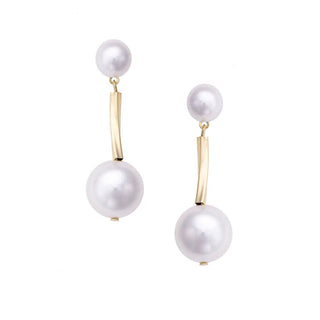 Simone Pearl Drop Earrings in Ivory - Boutique Bella BellaEarrings