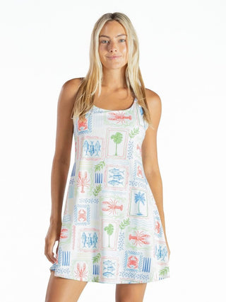 Simply Southern Sea Patch Tank Dress - Boutique Bella BellaDress