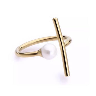 Single Pearl Ring - Boutique Bella BellaRing