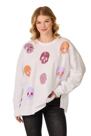 Skeleton Sparkle Sweatshirt - Boutique Bella BellaSweatshirt