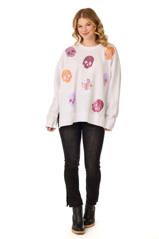 Skeleton Sparkle Sweatshirt - Boutique Bella BellaSweatshirt