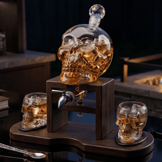 Skull Whiskey 750ML Decanter Set Premium Barware Gift Elegant Drinkware Collection - Boutique Bella BellaDecanter Sets