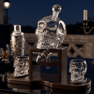 Skull Whiskey 750ML Decanter Set Premium Barware Gift Elegant Drinkware Collection - Boutique Bella BellaDecanter Sets
